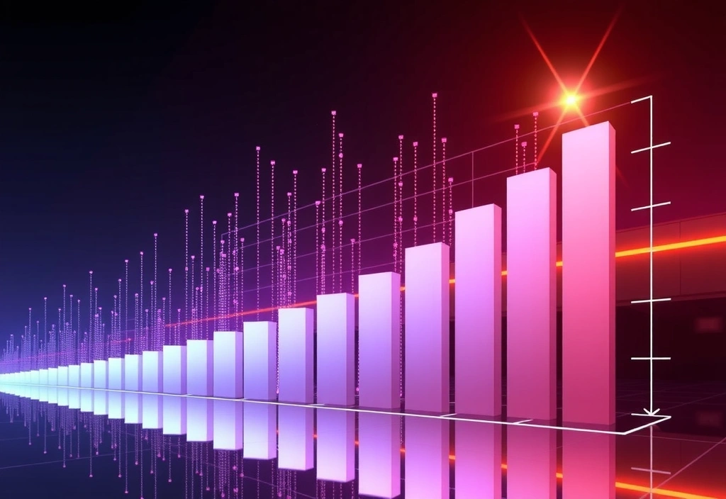 Chart showing rapid growth