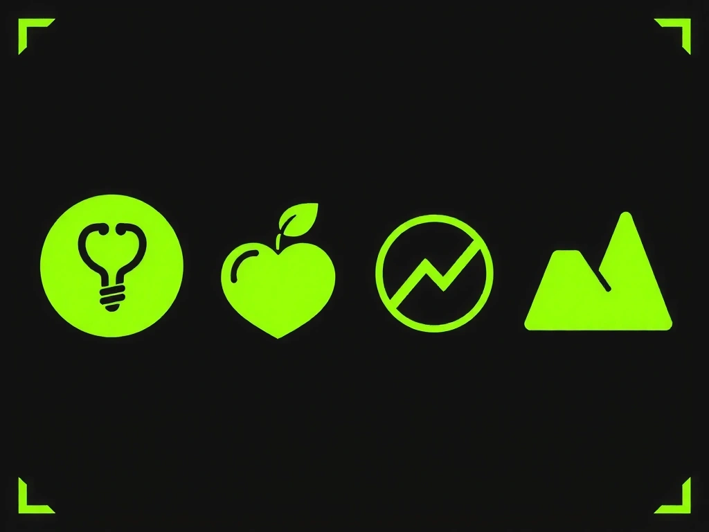 Abstract representation of healthcare or insurance symbols, dark tones, green accents, symbolizing efficient benefits administration