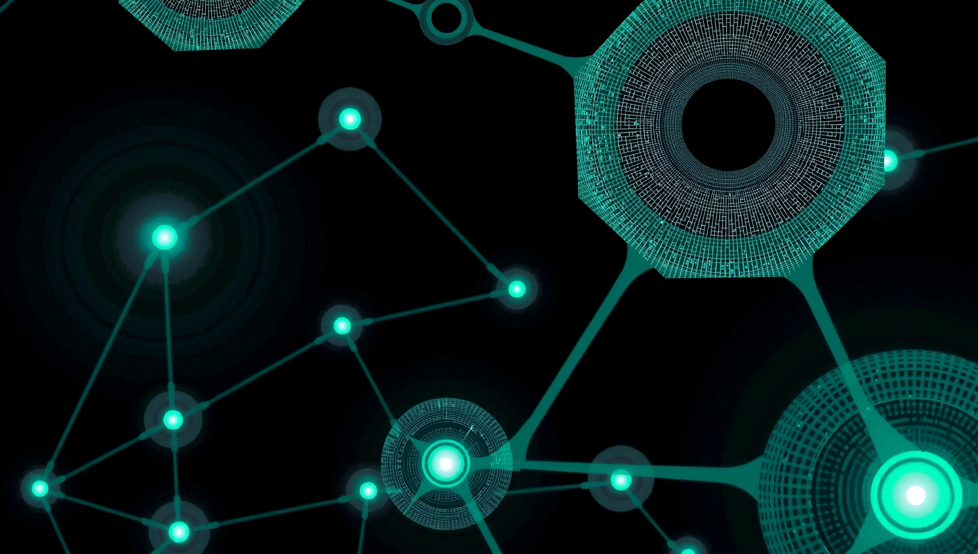 Abstract communication network background