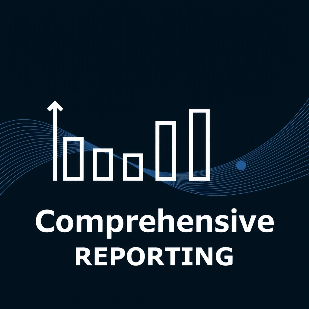 Icon representing comprehensive reporting