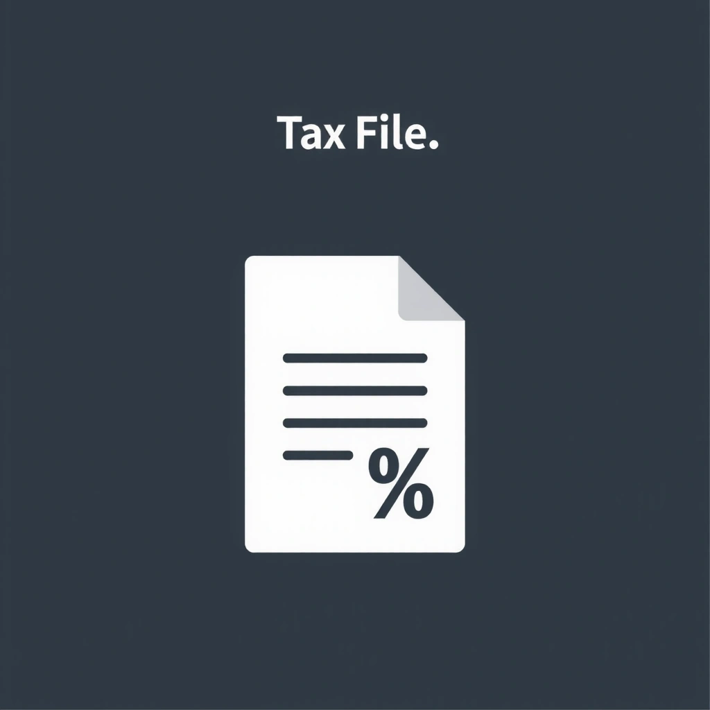 Icon representing tax filing and compliance