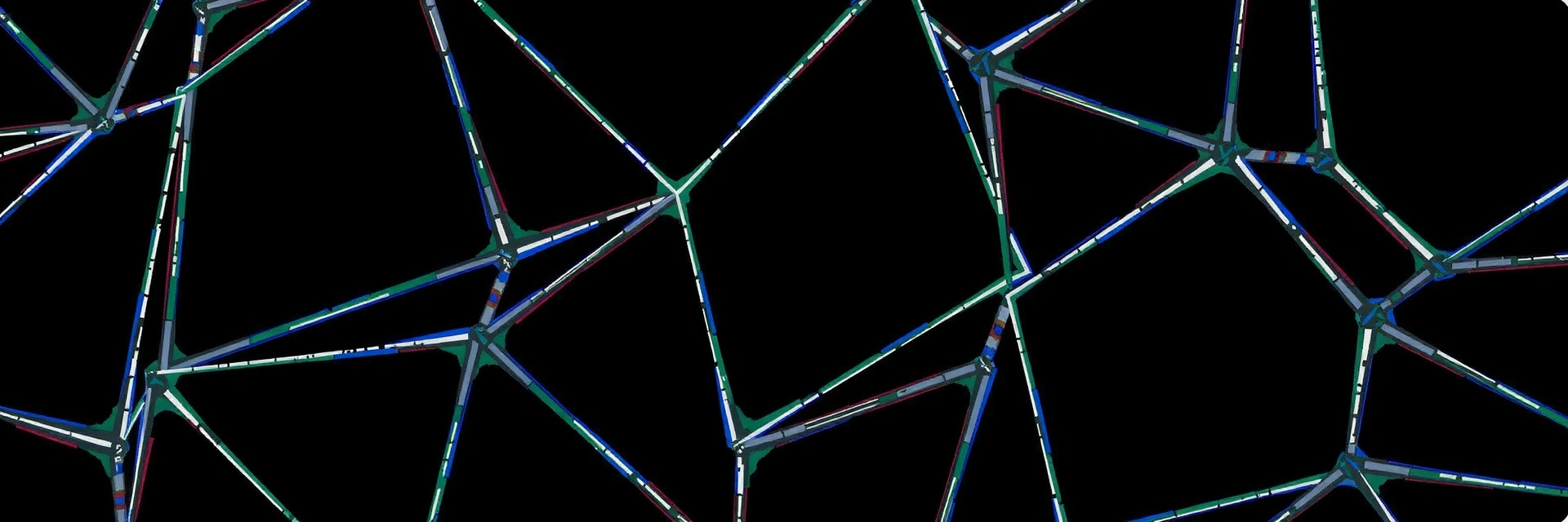 Abstract geometric patterns representing scalable solutions